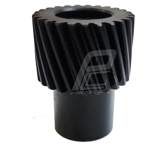 دنده مقابل مورب 25 دنده pinion rack1.5 مدول 1.5 نافی دار شفت 16