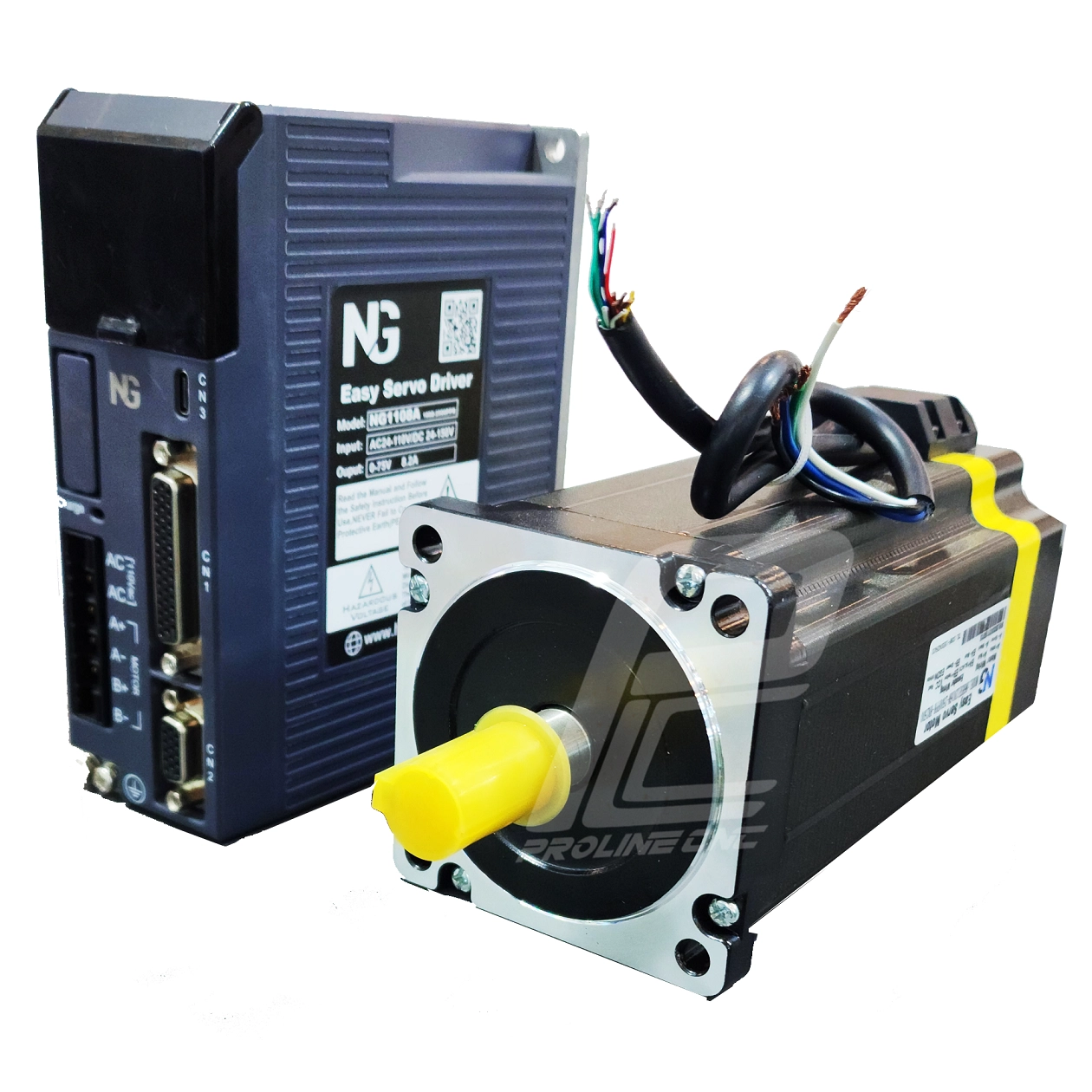 استپ موتور انکودر دار 120 کیلوگرم با درایو easyservo ایزی سروو مدل 86HSE12N16Mدو فاز معادل سروو 750w برند NG