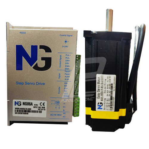 استپ موتور انکودر دار 45 کیلوگرم با درایو easyservo ایزی سروو مدل 60HSE4.5N10M دو فاز معادل سروو 400w برند NG