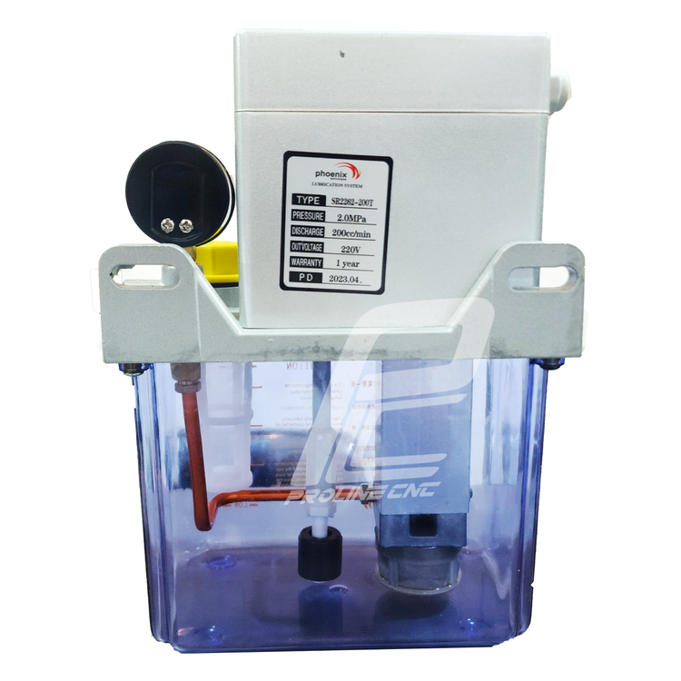 پمپ (یونیت) روغن کاری روانکاری اتوماتیک صنعتی دو لیتری تایمردار برند فونیکسPHOENIX(پمپ و گیربکس فلزی) Automatic lubrication pump 2Litr
