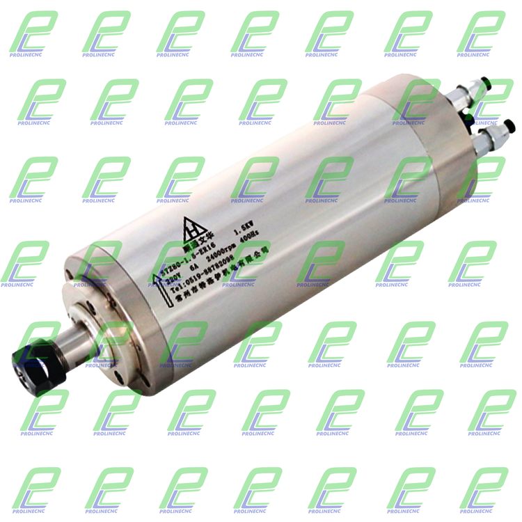 اسپیندل موتور آب خنک 1.5 کیلو وات 24000 دور ER16 تک فاز 220 ولت برند مش MASH