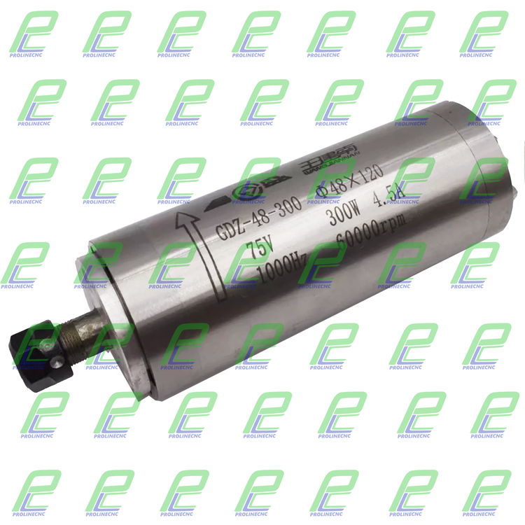 اسپیندل موتور آب خنک 300 وات 60000 دور ER11 تک فاز 220 ولت برند مش MASH