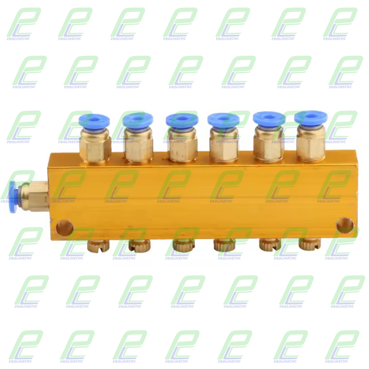 تقسیم روغن کاری قابل تنظیم فیتینگی 6 خانه برند Mash