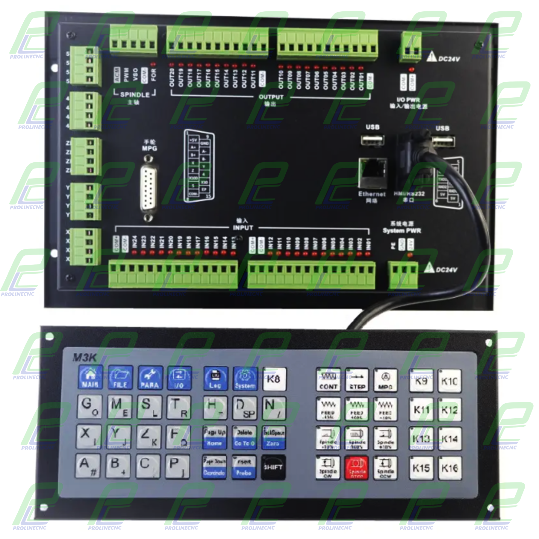 صفحه کلید (کیبرد) صفحه نمایش کنترلر سی ان سی Controller CNC A2RS و Controller A2R