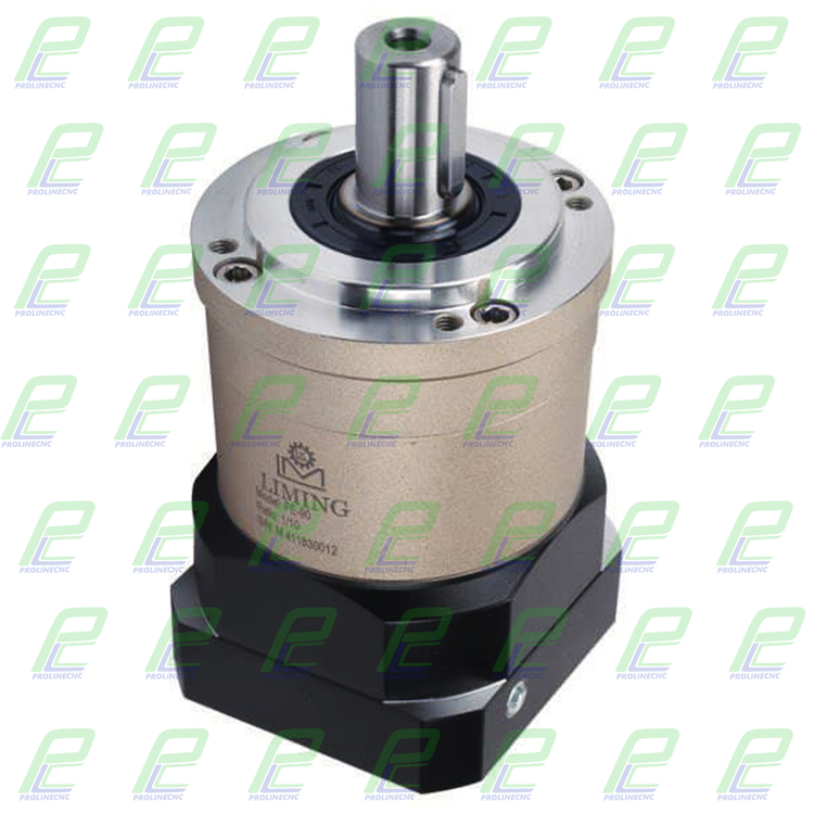 گیربکس خورشیدی 50 نسبت 1 به 10 شفت ورودی 8 فلنج گرد مدل FE50-10 لیمینگ تایوان (مناسب سروو 100 وات 3000 دور)