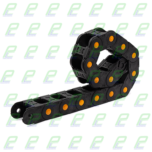 انرژی چین - انرژی گاید ابعاد داخلی 50×35 ابعاد خارجی 75×55 با شعاع خمش 75 میلیمتر برند GF رو باز