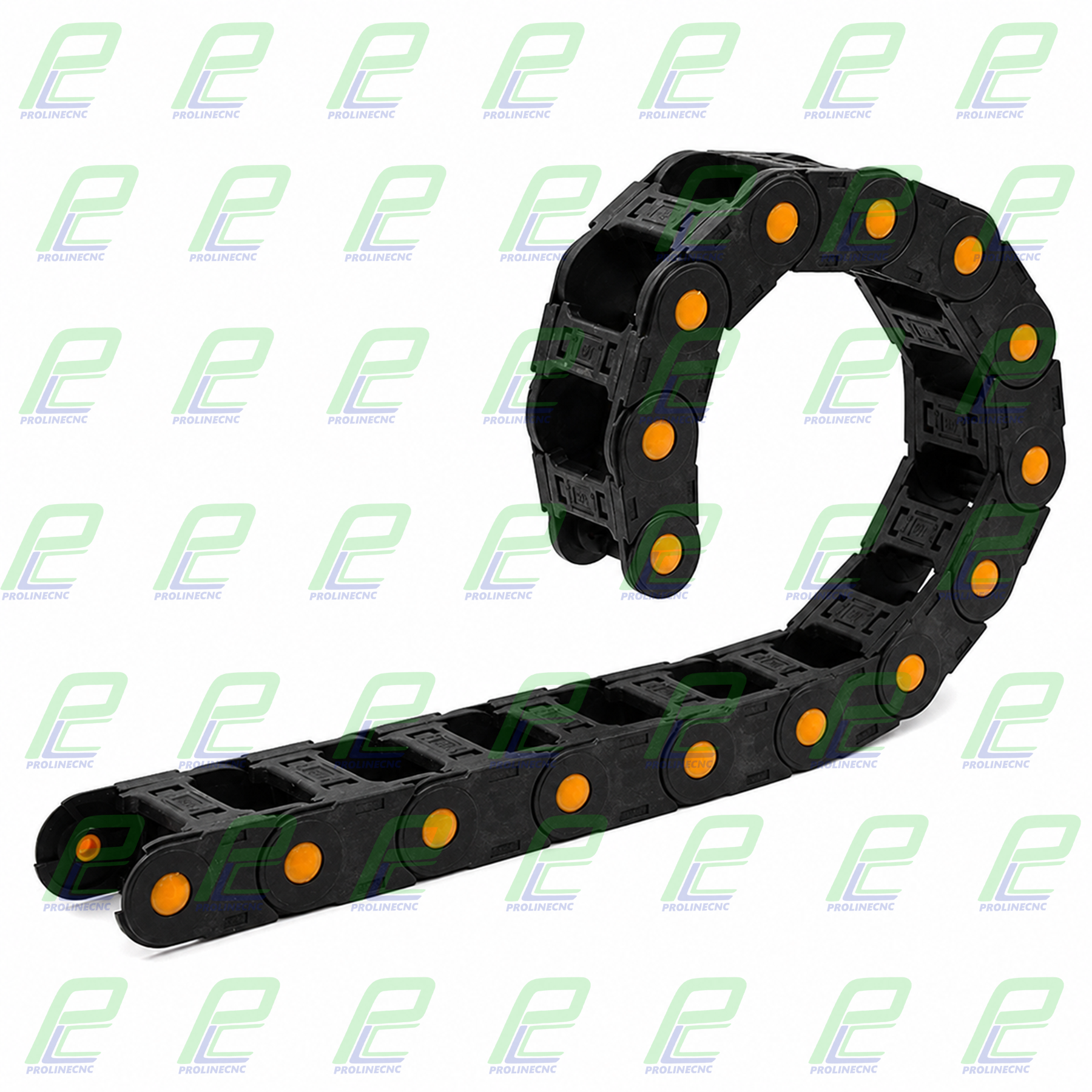 انرژی چین - انرژی گاید ابعاد داخلی 50×35 ابعاد خارجی 75×55 با شعاع خمش 150 میلیمتر برند GF رو باز