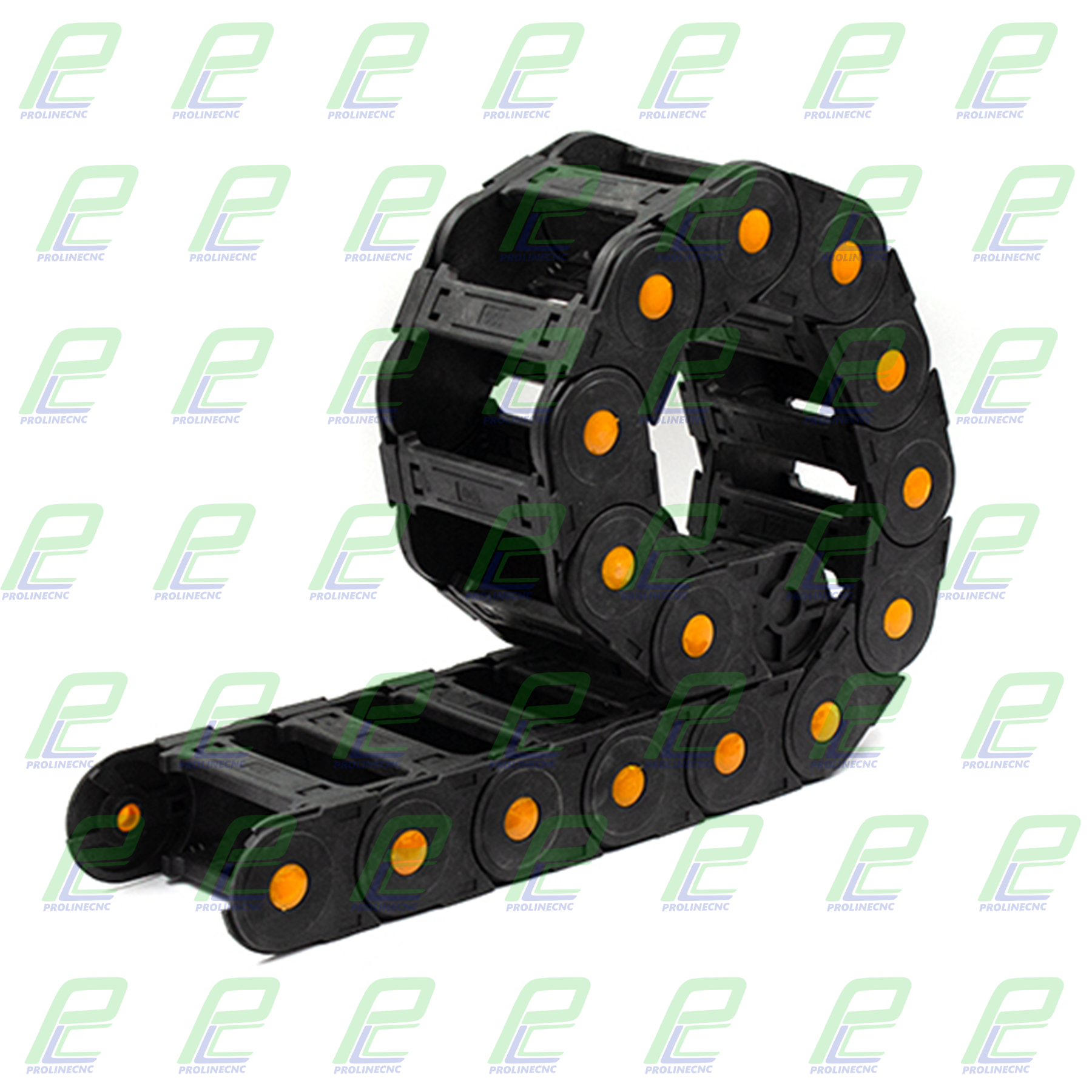 انرژی چین - انرژی گاید ابعاد داخلی 75×35 ابعاد خارجی 100×55 با شعاع خمش 100 میلیمتر برند GF رو باز