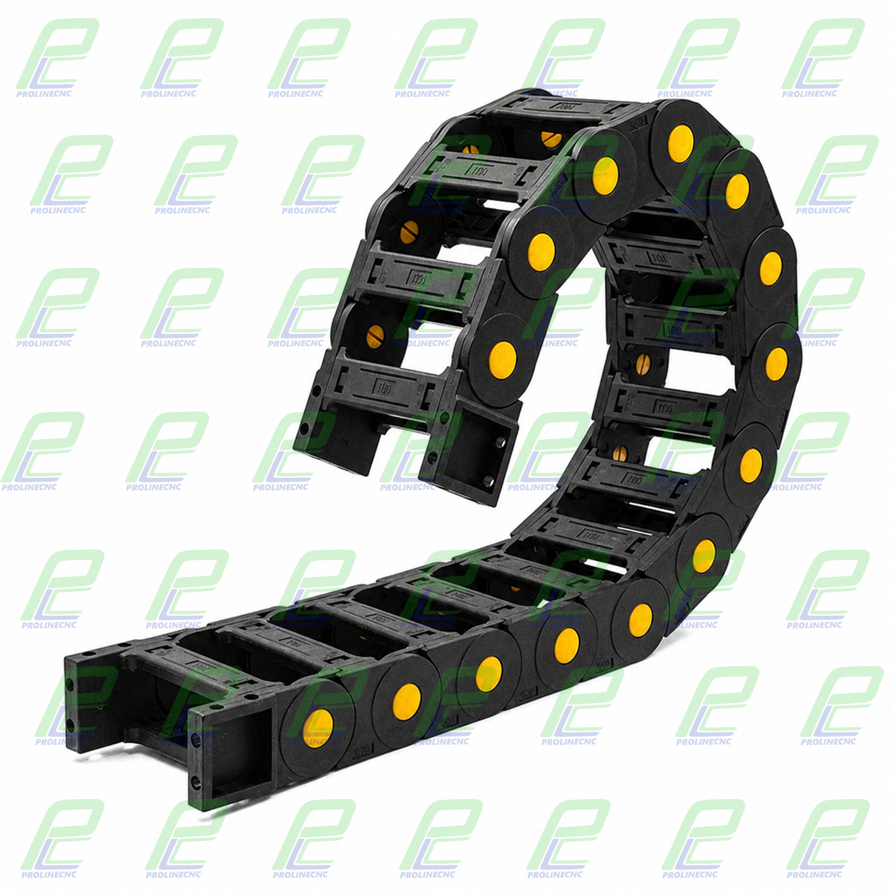 انرژی چین - انرژی گاید ابعاد داخلی 100×35 ابعاد خارجی 125×55 با شعاع خمش 75 میلیمتر برند GF رو باز