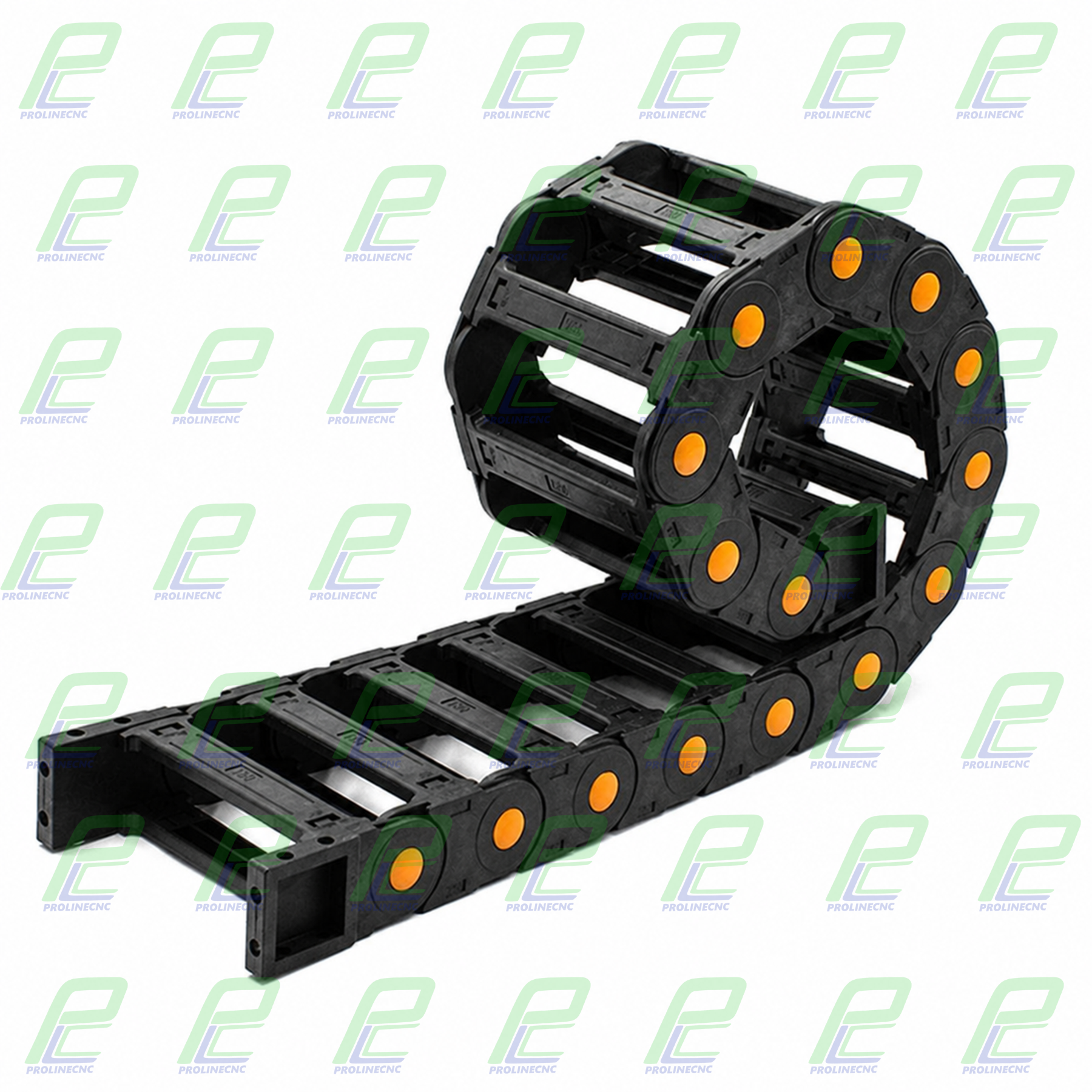 انرژی چین - انرژی گاید ابعاد داخلی 150×35 ابعاد خارجی 175×55 با شعاع خمش 75 میلیمتر برند GF رو باز