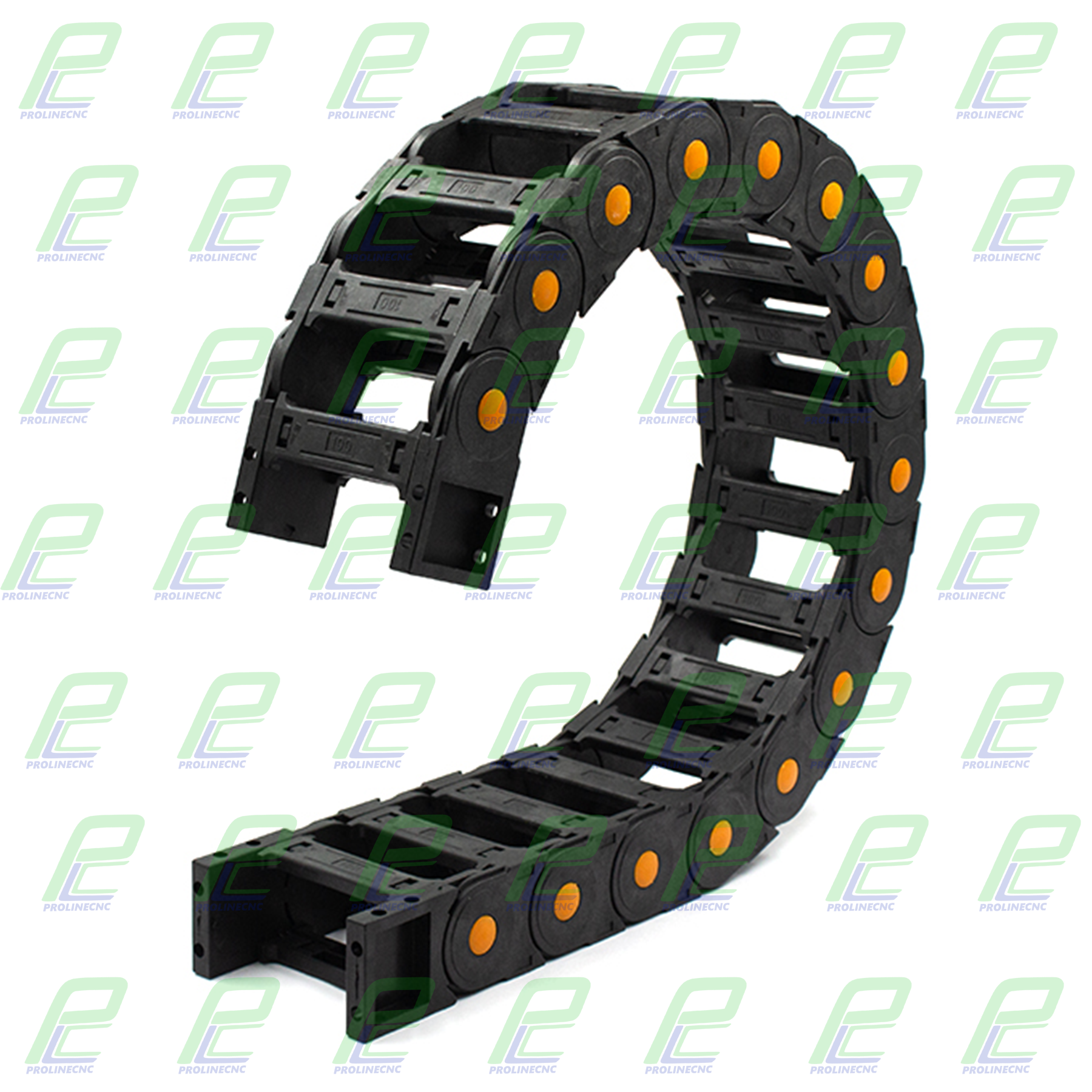 انرژی چین - انرژی گاید ابعاد داخلی 100×45 ابعاد خارجی 127×65 با شعاع خمش 175 میلیمتر برند GF رو باز