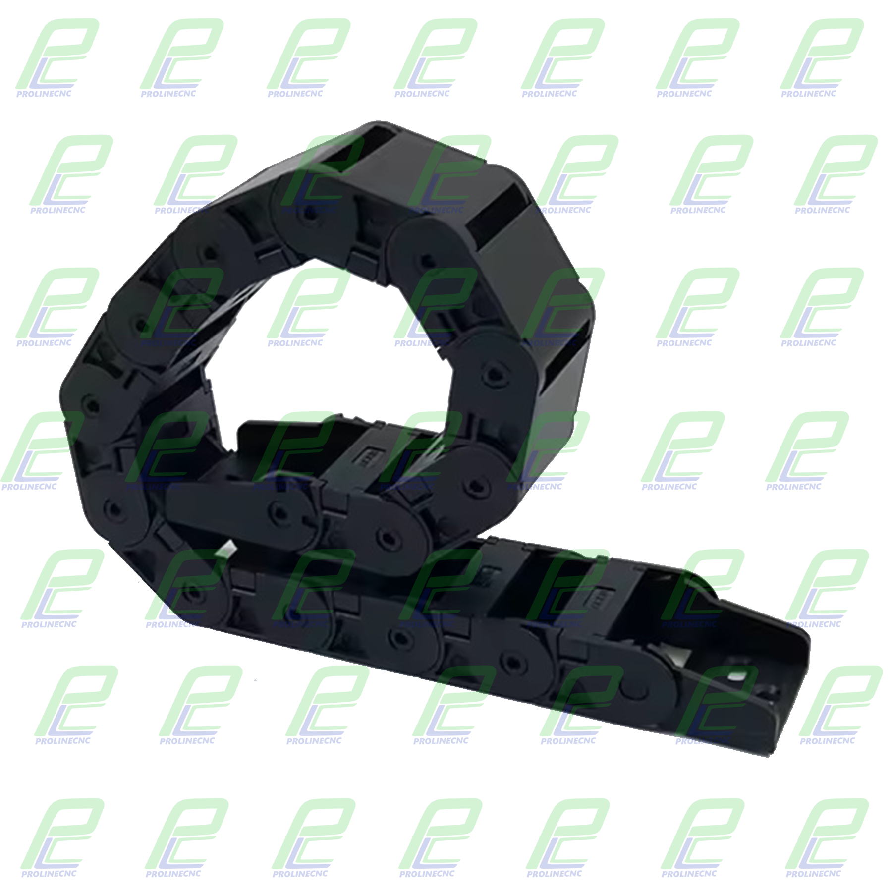 انرژی چین - انرژی گاید ابعاد داخلی 18×18 ابعاد خارجی 28×23 با شعاع خمش 38 میلیمتر برند GF رو باز