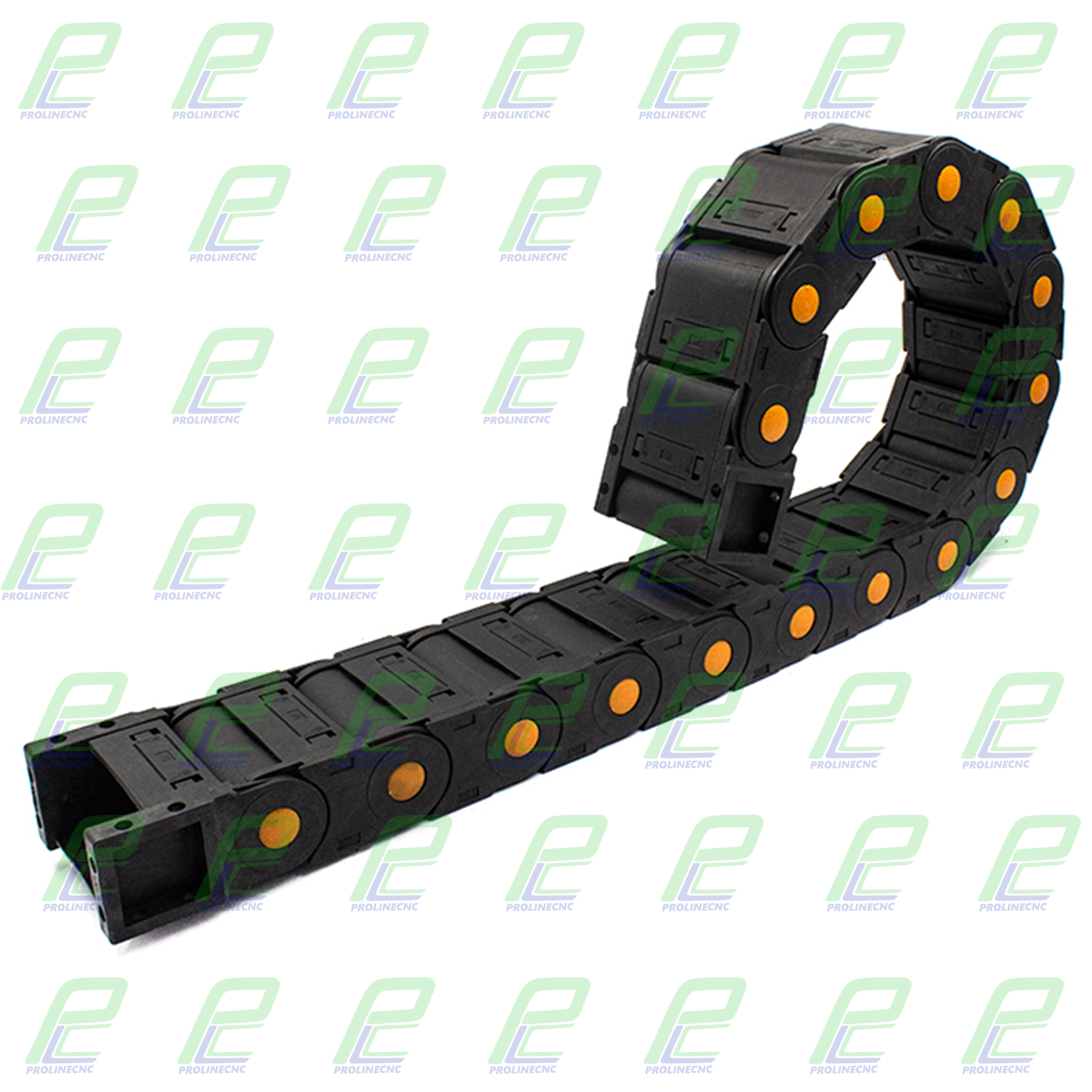 انرژی چین - انرژی گاید ابعاد داخلی 75×35 ابعاد خارجی 100×55 با شعاع خمش 150 میلیمتر برند GF پوشیده