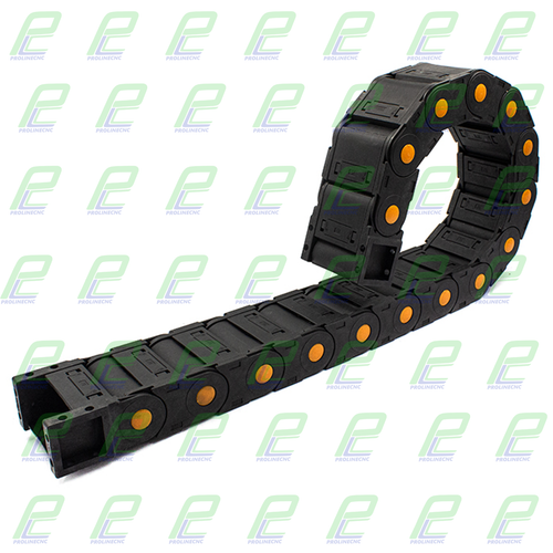 انرژی چین - انرژی گاید ابعاد داخلی 75×35 ابعاد خارجی 100×55 با شعاع خمش 150 میلیمتر برند GF پوشیده