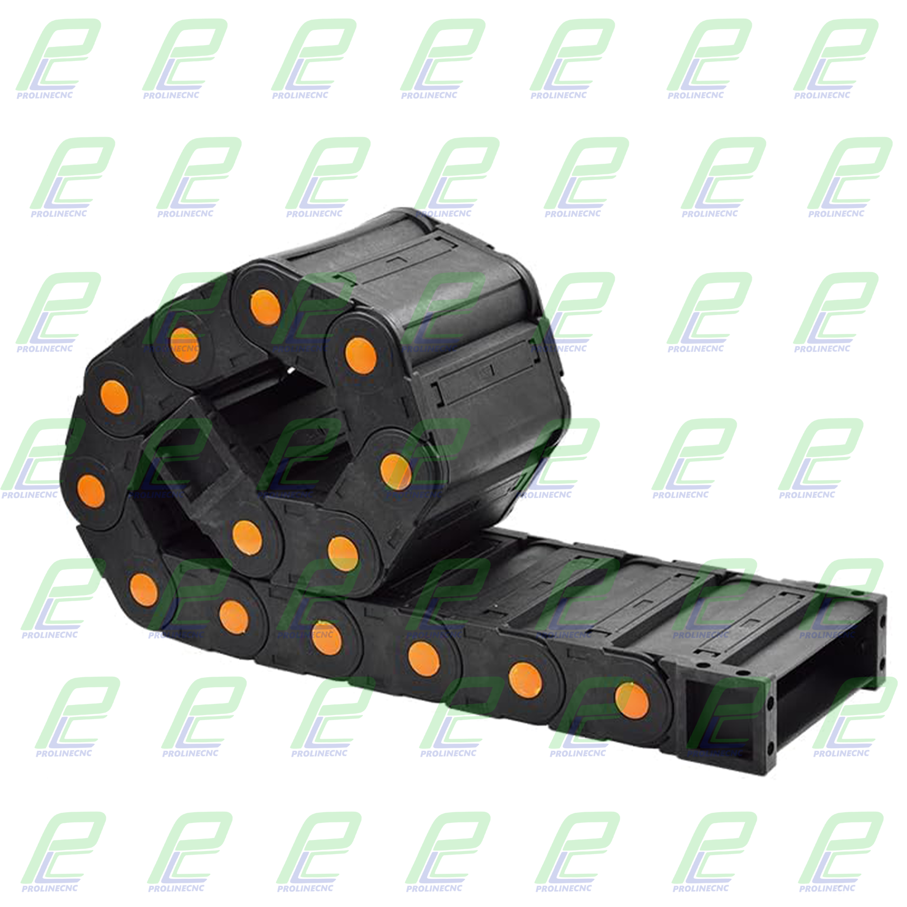 انرژی چین - انرژی گاید ابعاد داخلی 125×35 ابعاد خارجی 150×55 با شعاع خمش 100 میلیمتر برند GF پوشیده