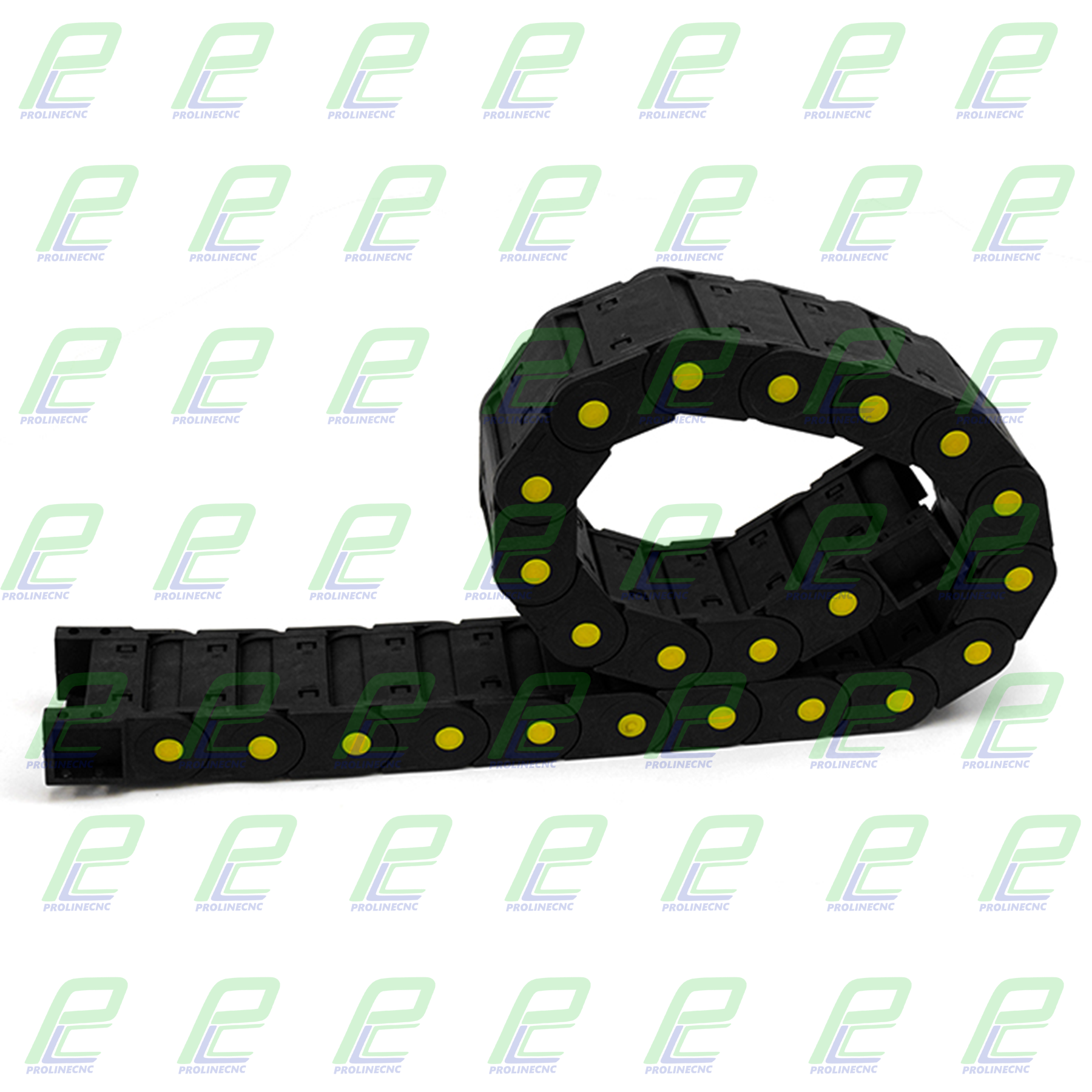 انرژی چین - انرژی گاید ابعاد داخلی 50×25 ابعاد خارجی 69×40  با شعاع خمش 75 میلیمتر برند GF پوشیده