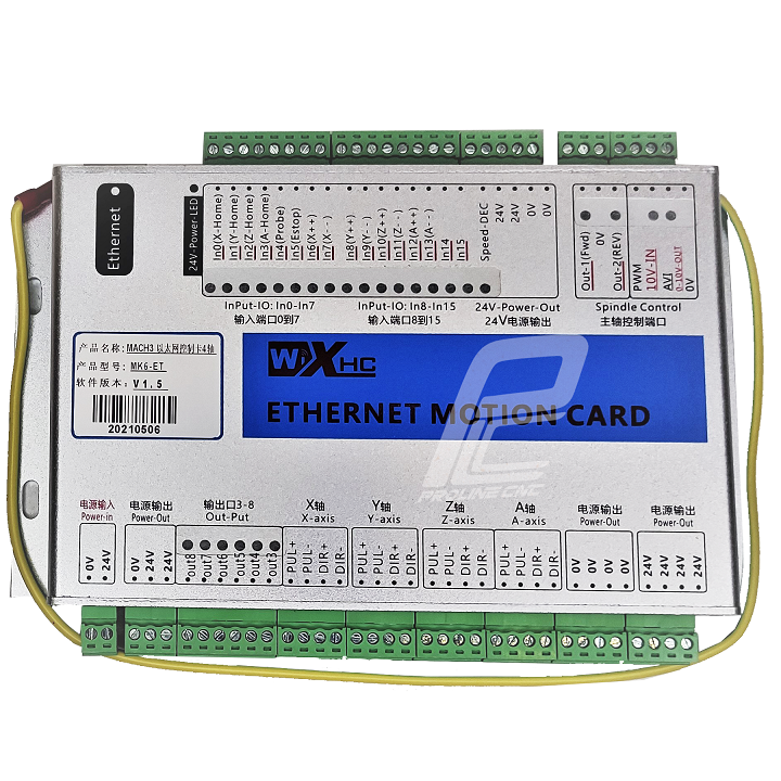 کنترلر CNC سی ان سی mach3 مچ تری 6axis شش محور مدل MK6-ETHERNET پورت LAN